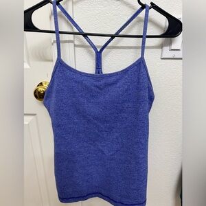 Lululemon Blue Razorback Tank Top
